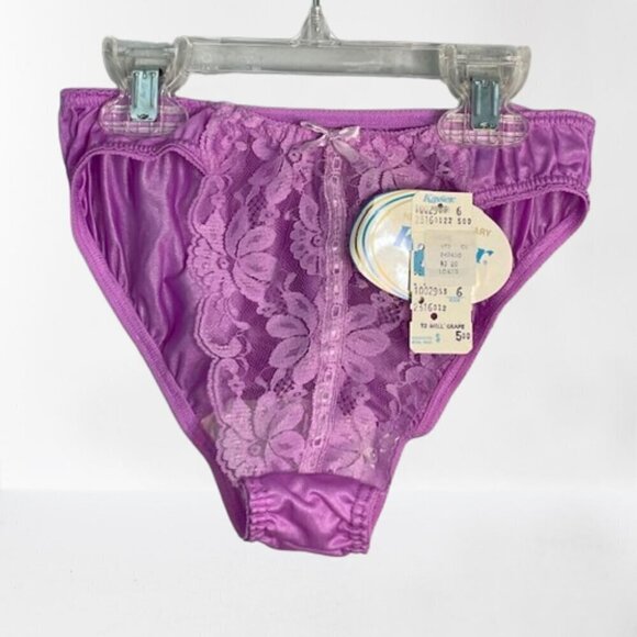 1980 VTG Kayser Silky Sheer NWT Mushroom Double Gusset Panties USA Made 6 - Picture 1 of 8